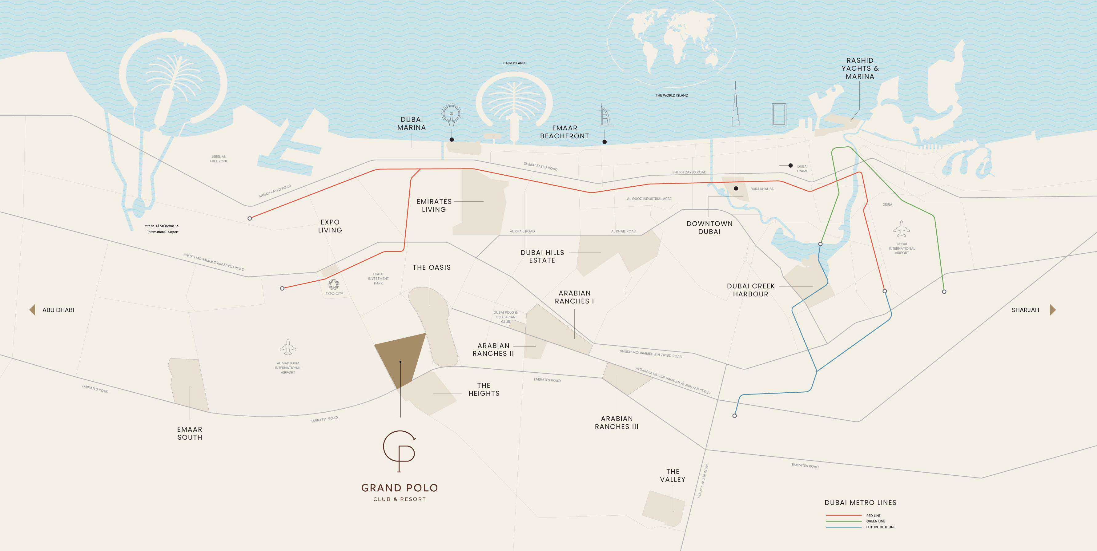 Dubai Location Map